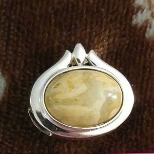 Sterling silver Jasper Stone Pendant